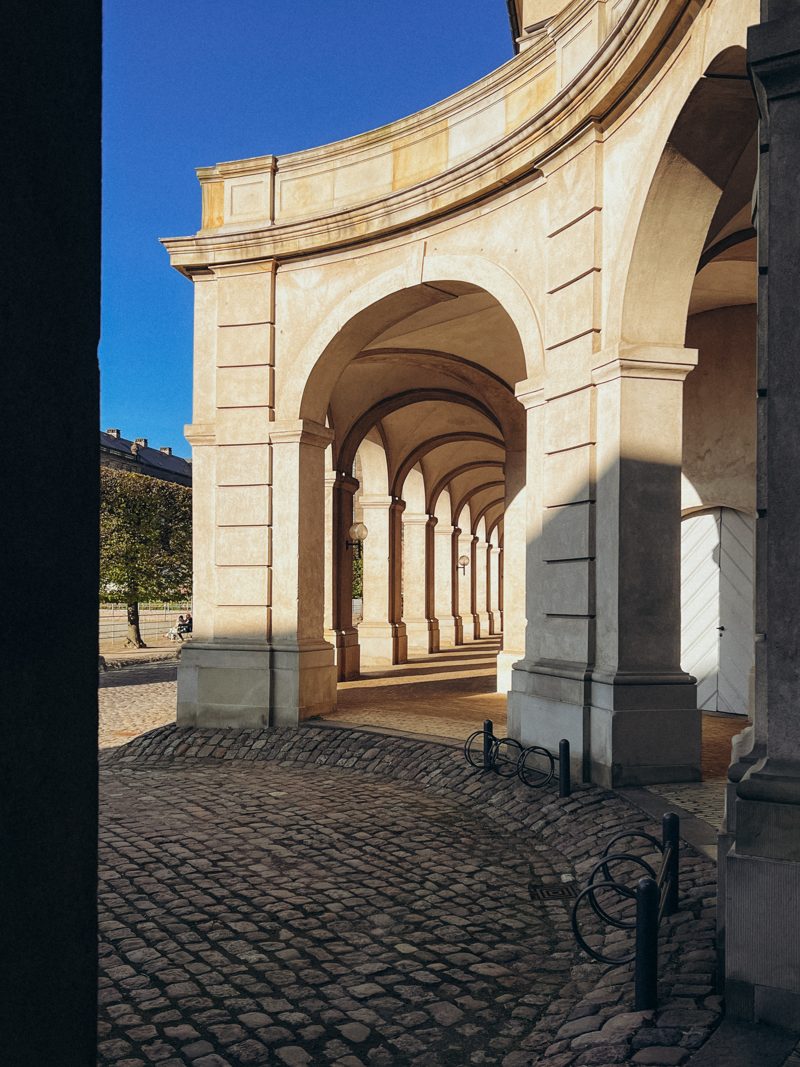 The arched colonnade at Christiansborg's riding ground