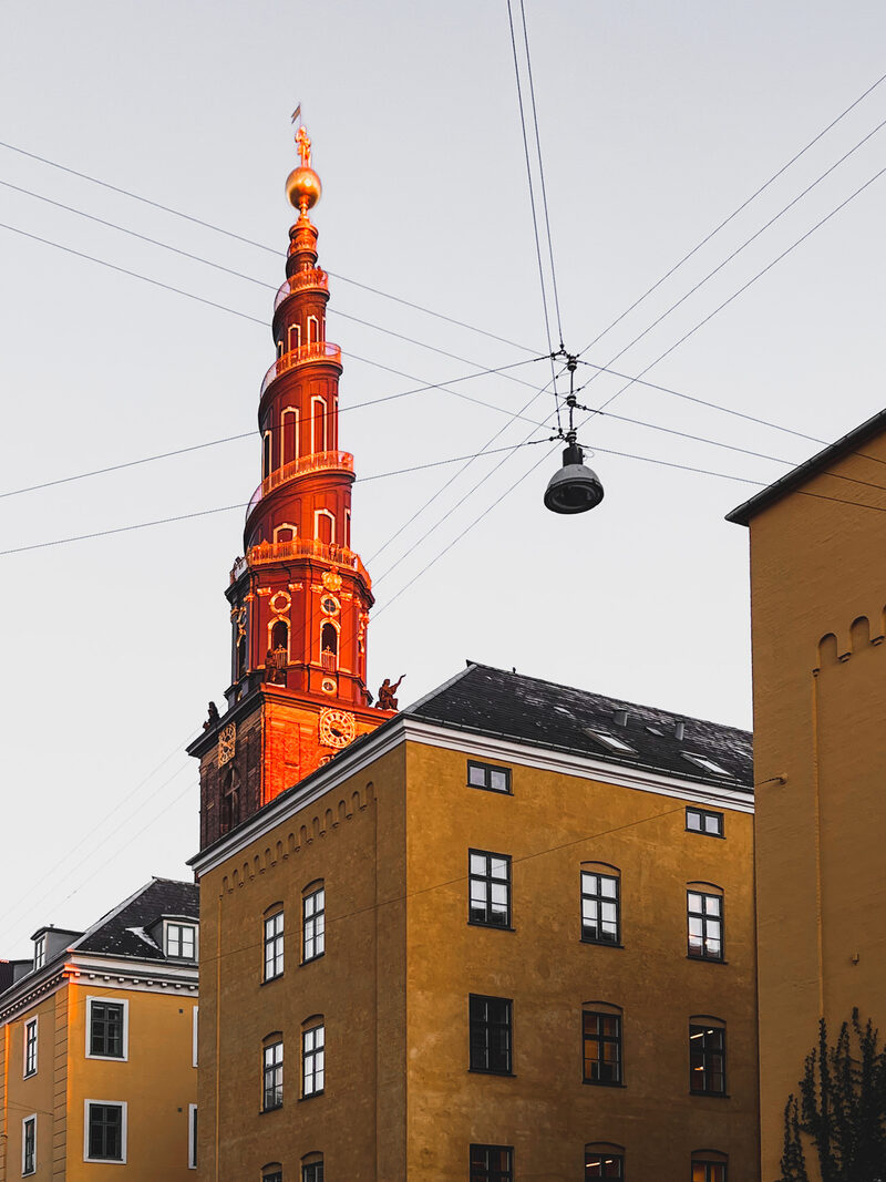 The spiral spire of the Church of Our Saviour, Christianshavn
